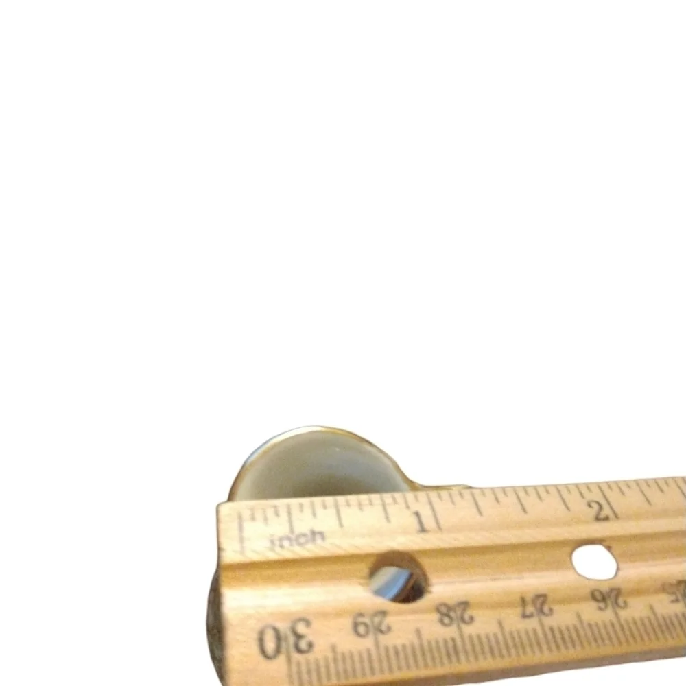 Bavaria Porcelain Painted Black/Gold Floral w. White Base 4.75" Mini Pitcher - Picture 8 of 8